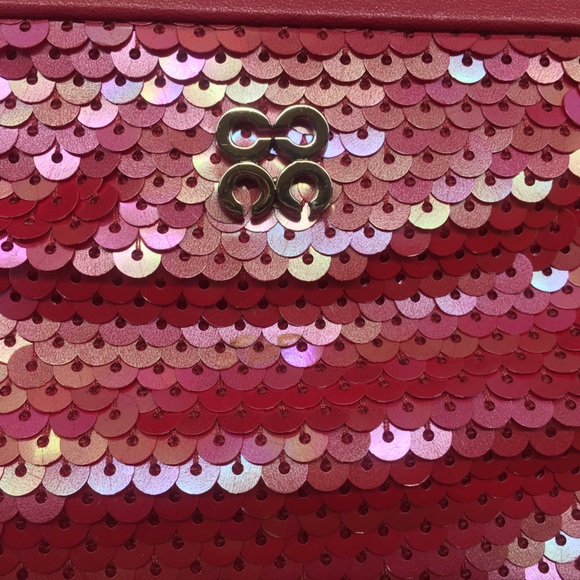 Coach pink sequin wristlet/evening bag - Picture 8 of 9